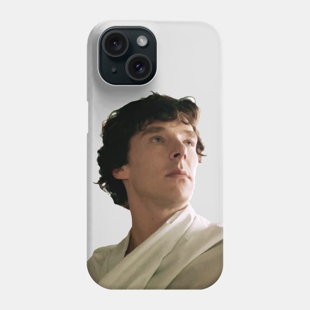 Sherlock in a sheet Phone Case by lowercasev