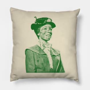 Mary poppers - green solid style Pillow