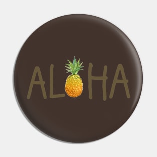 ALOHA Pineapple Pin