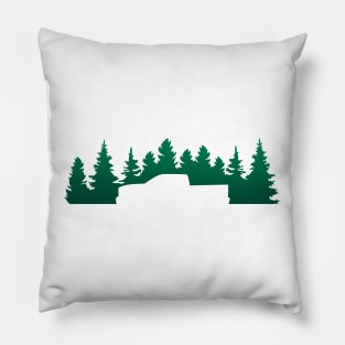 Pickup truck in the forest Pillow