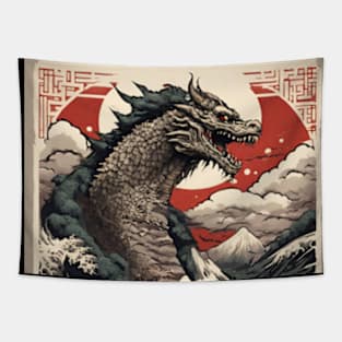 godzilla japanese Tapestry