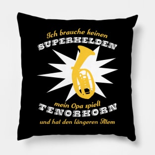 Superheldtenorhornopa Pillow