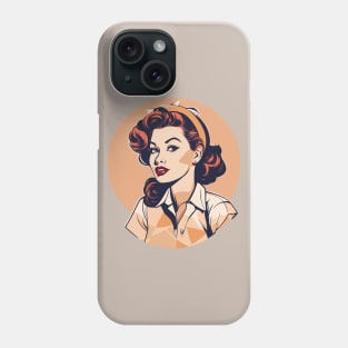 Ruby Retro Scarlet Vintage Pin Up Girl Phone Case