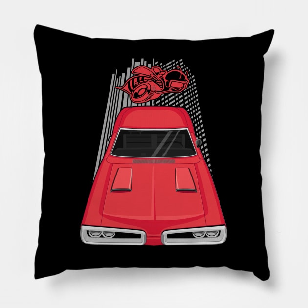 Dodge Coronet Super Bee 1970 - red Pillow by V8social