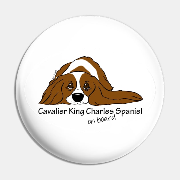 Cavalier King Charles Spaniel on board Pin by LivHana