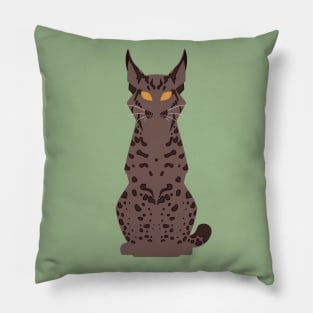 Minimalist Eurasian Lynx Pillow