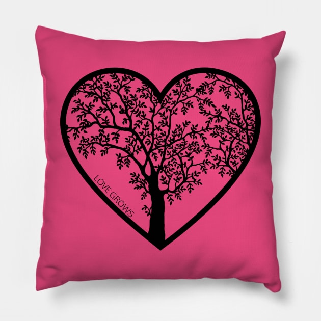 Love Grows Pillow by Oneness Creations