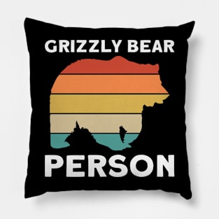 Grizzly Bear Person - Grizzly Bear Pillow