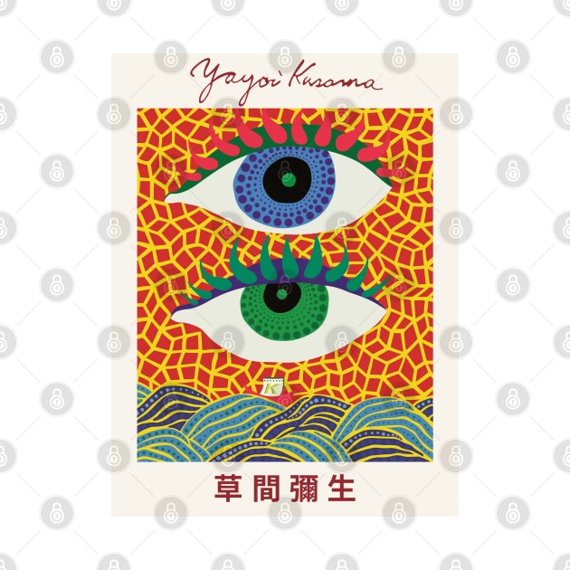 Yayoi Kusama Art Exhibition Poster Design by VanillaArt