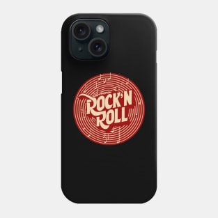 Rock n Roll round logo Phone Case