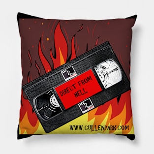 ALL2REELTOO DIRECT FROM HELL LOGO Pillow