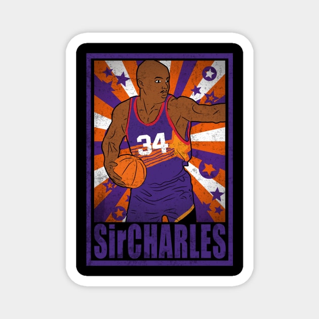 Barkley Basketball Sir Charles Phoenix 34 Legend Magnet by TEEWEB