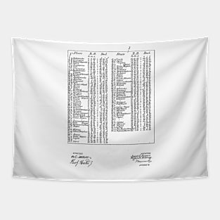 Star Finder Vintage Patent Hand Drawing Tapestry