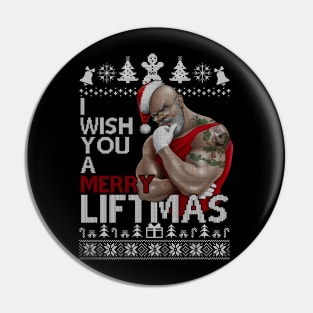 I WISH YOU A MERRY LIFTMAS - GYM CHRISTMAS JUMPER - CLOTHING OF LEGENDS Pin