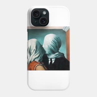 Lovers Kiss by Rene Magritte Phone Case