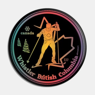 Vintage Whistler British Columbia Ski Coin Pin