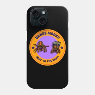 “Dance Mode! Jump To The Beat!” Dancing Jumping Spiders Phone Case