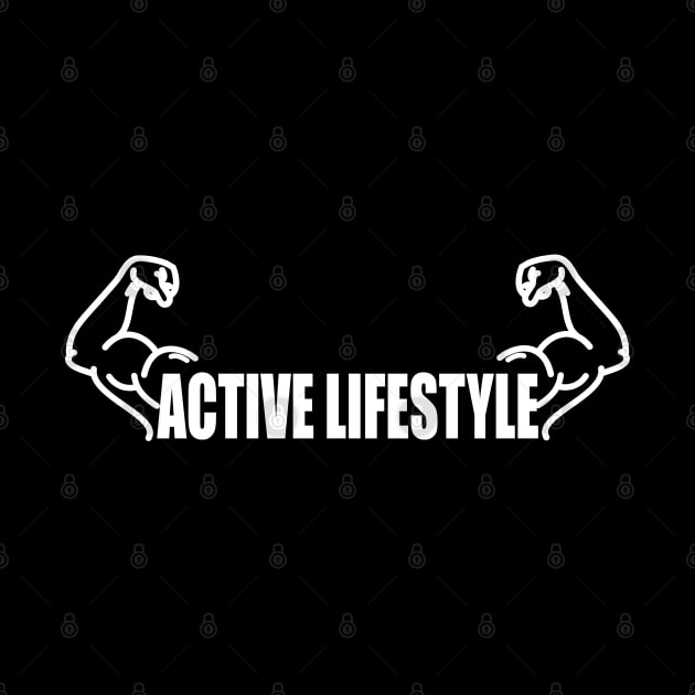 Minimalist Active Lifestyle Typography With Strong Arms by StreetDesigns