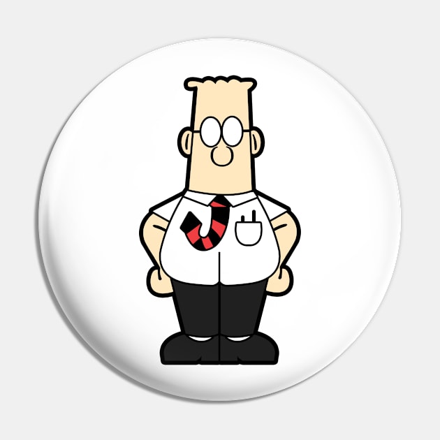 Dilbert Pin by mighty corps studio