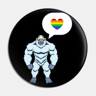 Diversity Pride Love Yeti Pin