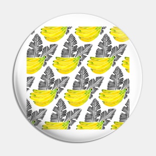 Black Bananas Pattern Pin