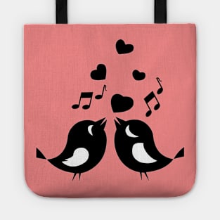 birds are my valentine Tote