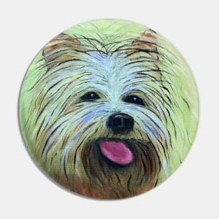 Yorkshire Terrier Abstract Pin