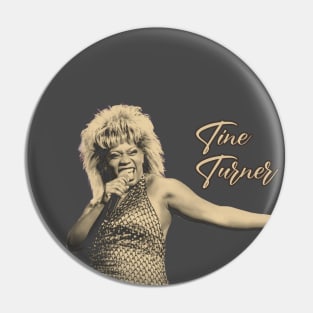 tina turner - vintageretro art Pin