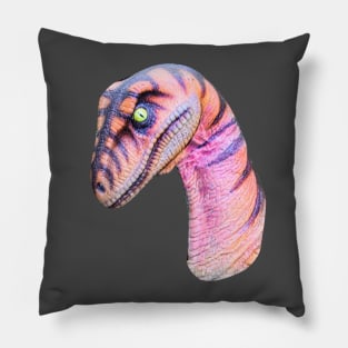 Velociraptor looking for dinner Pillow