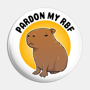 Pardon my RBF Capybara Pin