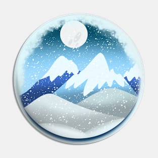 Snowy Mountains Pin