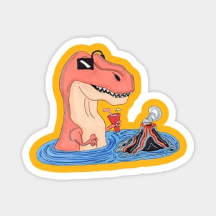 Hot Tub T-Rex Magnet