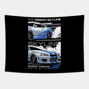 Skyline Art Tapestry