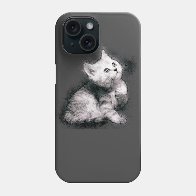 Kitten Need play game Phone Case by NiceAndBetter Studio.