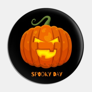 Scaring pumpkin Pin