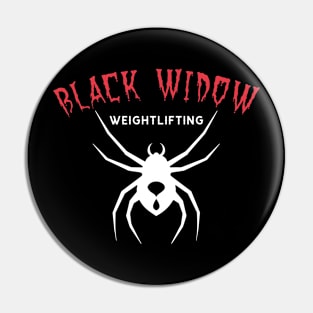 Black Widow Weightlifting Pin