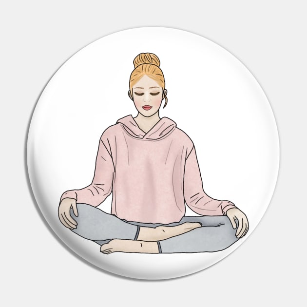 Meditation Pin by piscoletters