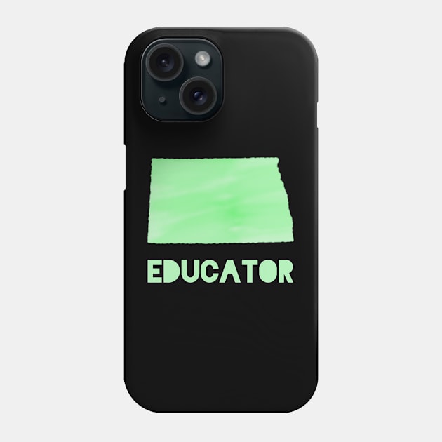 North Dakota Educator Phone Case by designed2teach