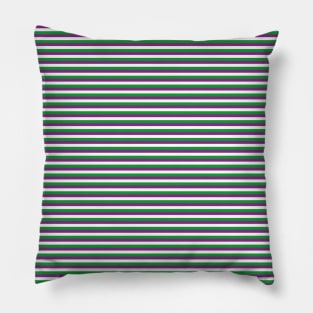 Suffragettes | Purple White Green | Stripes | Women's Rights | Pillow