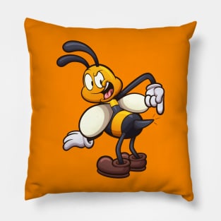 Dangerous Cartoon Bee Pillow