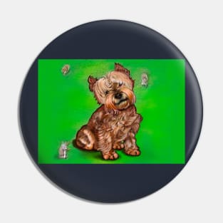 Dog Dog, shnauzer, miniature schnauzer Puppy Dog and squirrels, puppy love Pin