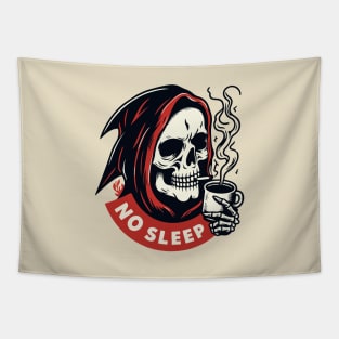 No Sleep grim reaper Tapestry