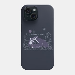 Softness is Power - cute foxes Phone Case