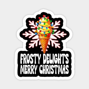 Ice Cream Christmas Magnet