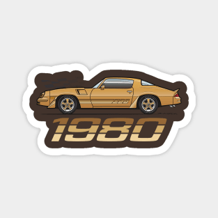 Gold 1980 Magnet