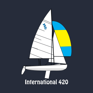 International 420 Sailboat T-Shirt