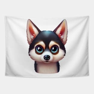 Pup-tacular Alaskan Klee Kai Tapestry