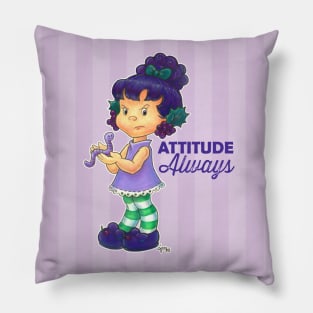 Raisin Cane Fanart - Attitude Always with Stripes Background Pillow