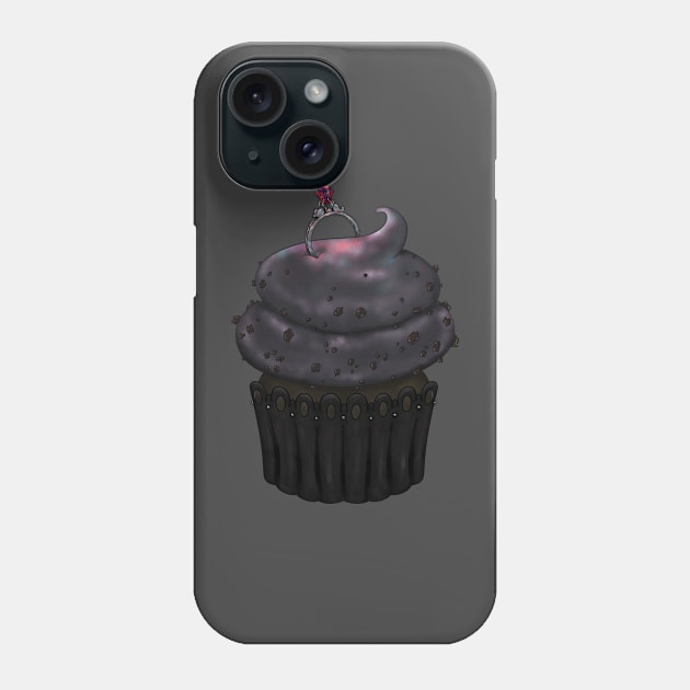 Sweet Engagement Cupcake - Dark Chocolate Phone Case by Thedustyphoenix