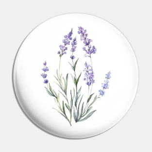 Watercolor Lavender Pin